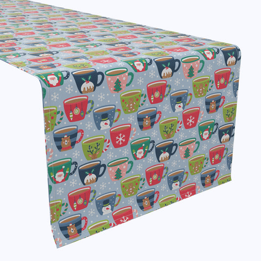 Holiday Hot Cocoa Mugs Table Runners
