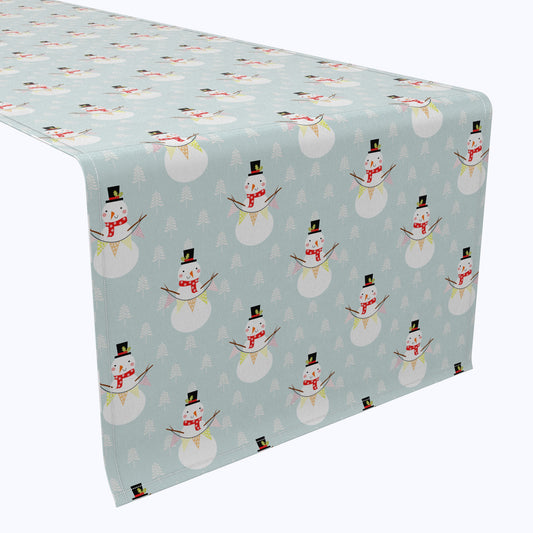 Holiday Snowmen Cotton Table Runners