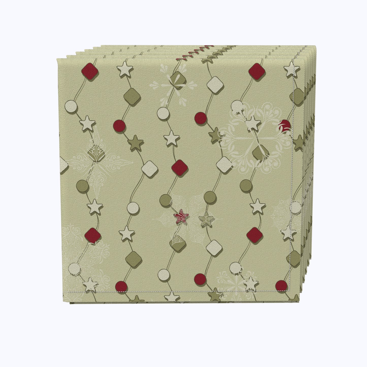 Holiday Winter Pattern Cotton Napkins