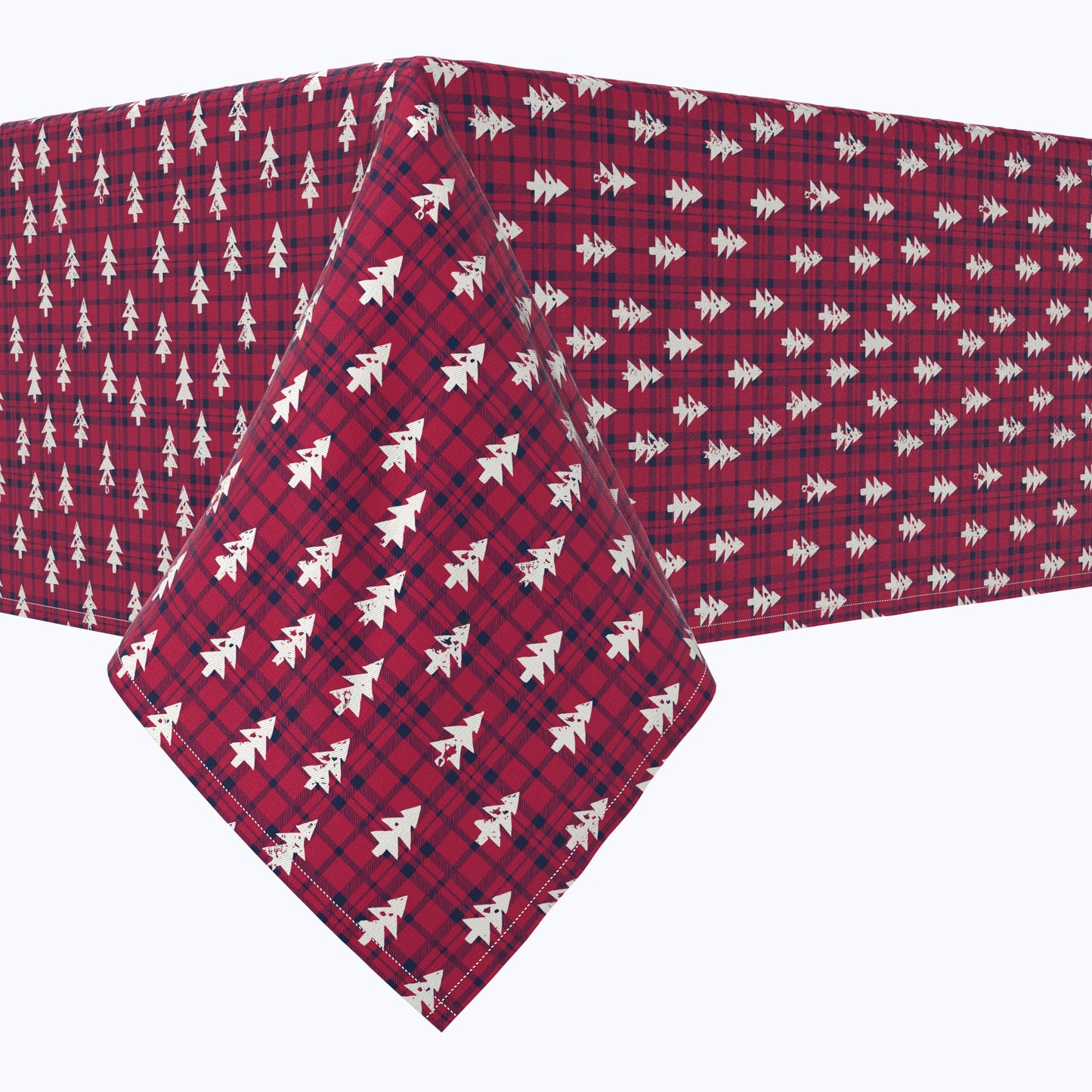 Holiday Woodland Plaid Cotton Rectangles
