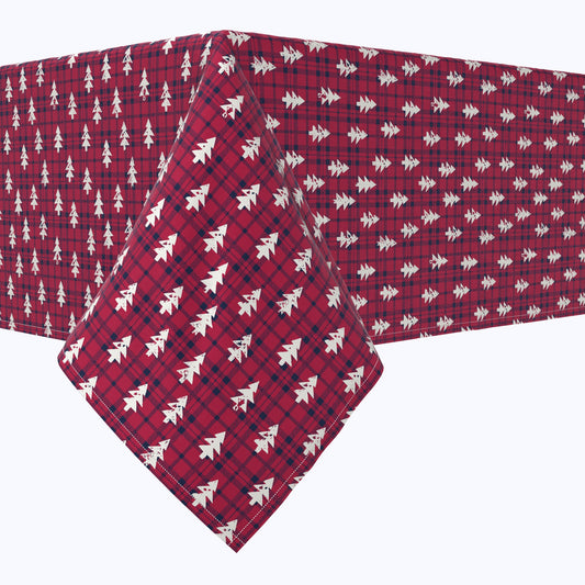 Holiday Woodland Plaid Cotton Rectangles