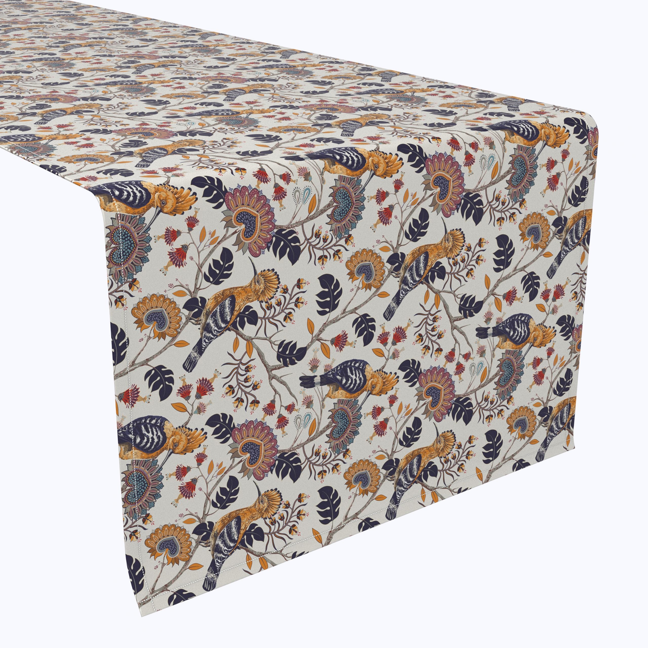 Hoopoes Birds & Flowers Runners – Tablecloth.com