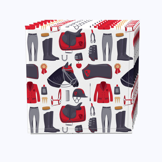 Horse Race & Jockey Gear Napkins