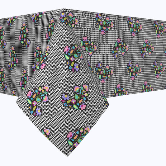 Houndstooth & Flowers Rectangles