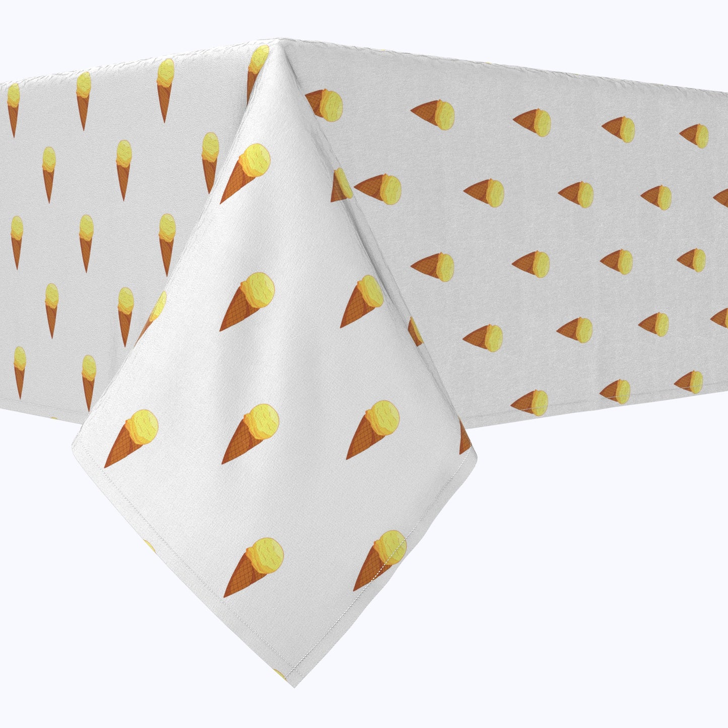 Ice Cream Cones Cotton Rectangles