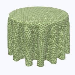 Intertwined Green Wicker Rounds