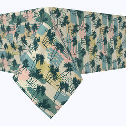 Island Illustration Cotton Rectangles