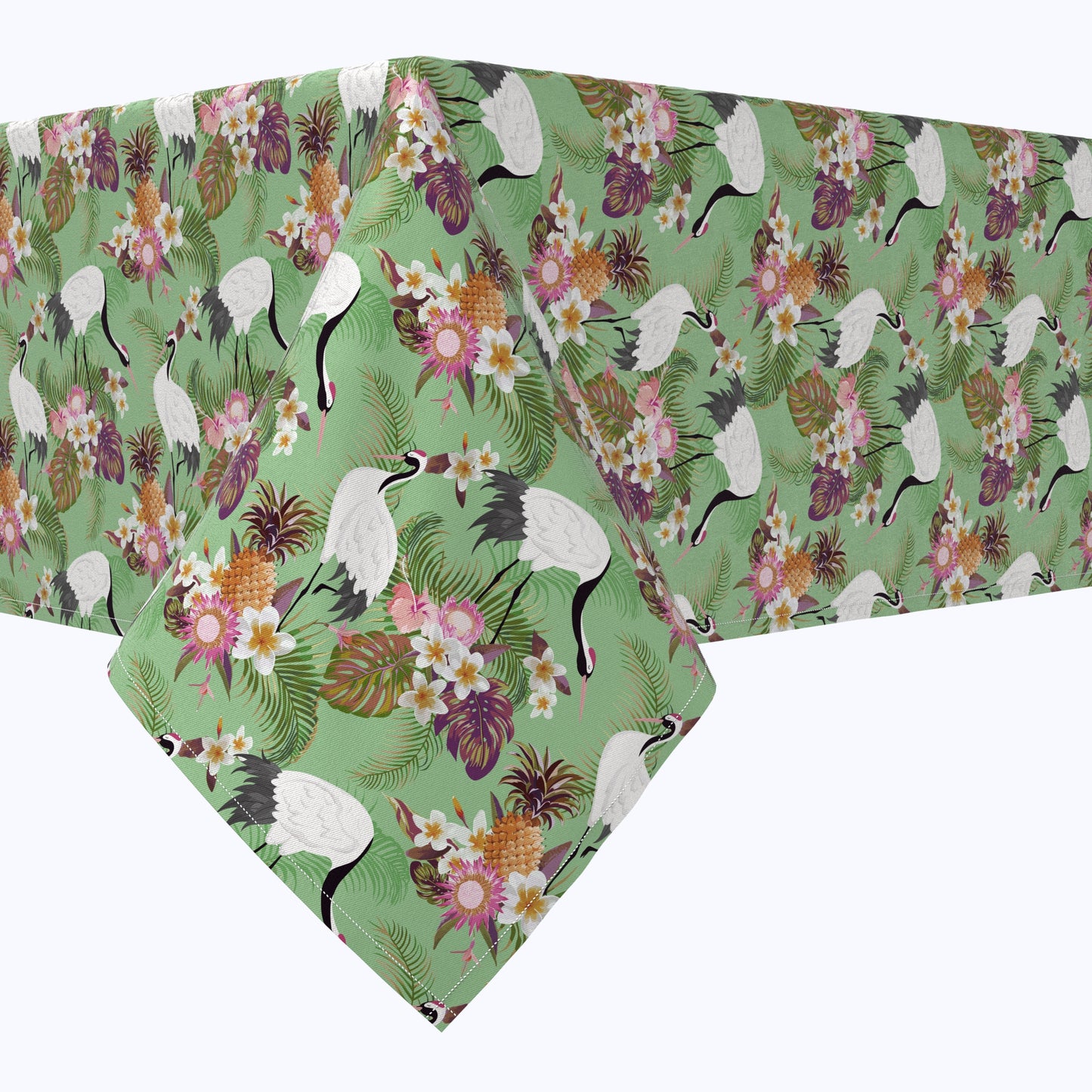 Japanese Crane & Flowers Tablecloths