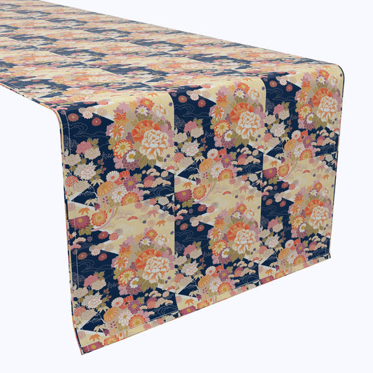 Japanese Flower Pattern Table Runners