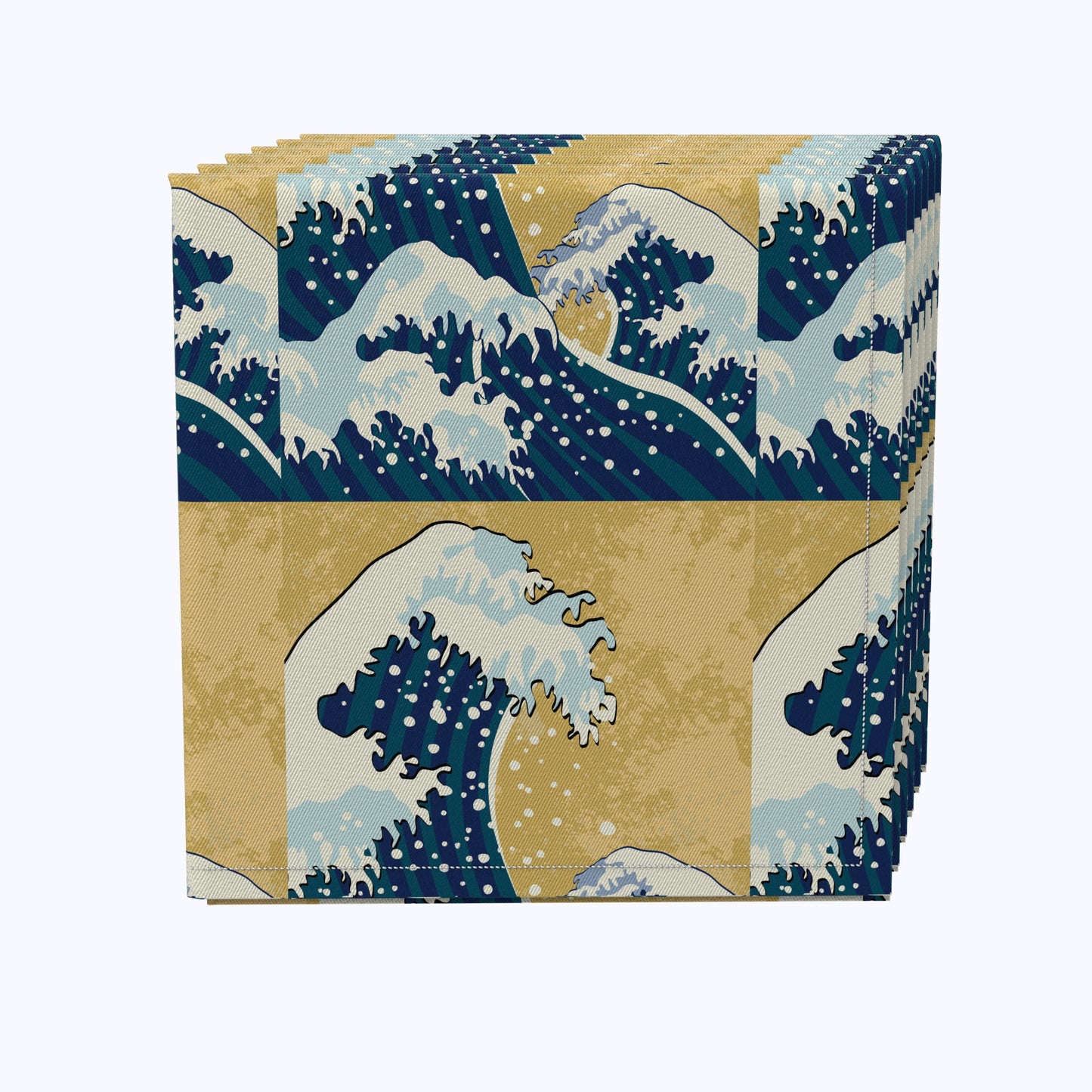 Japanese Wave Painting Napkins