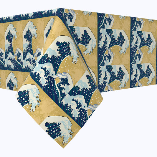 Japanese Wave Painting Tablecloths