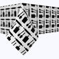 Kitchen Icons Black Cotton Rectangles