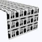 Kitchen Icons Black Table Runners