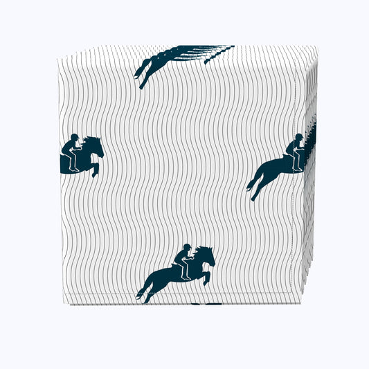 Large Jockey Jump Napkins