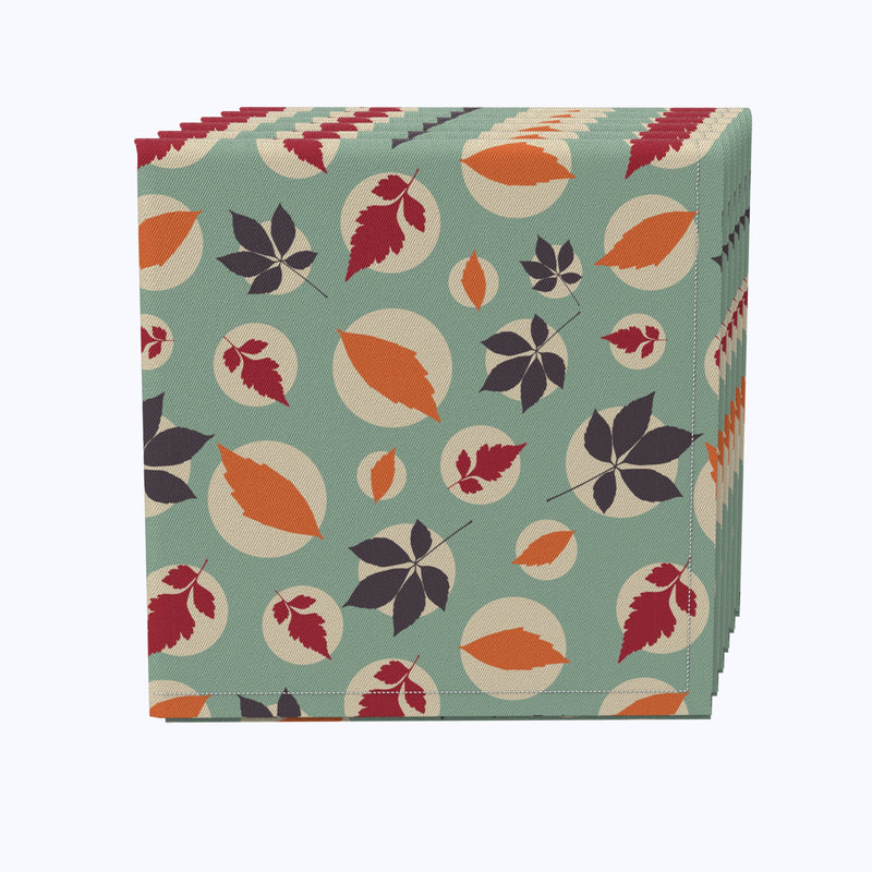 Leaves in Dots Cotton Napkins