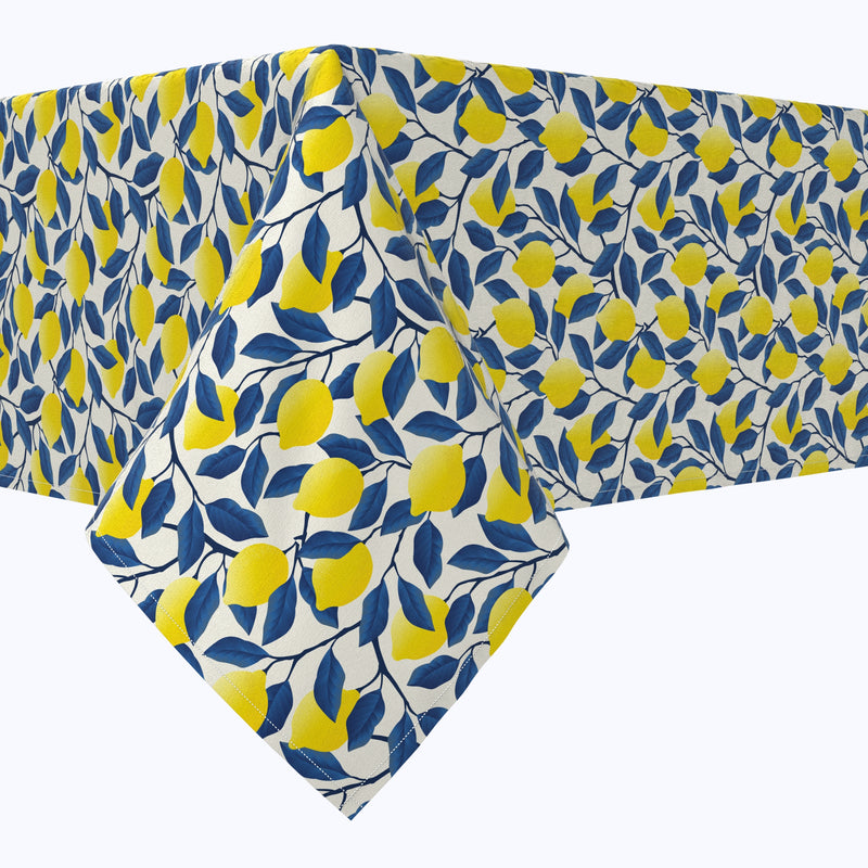 Lemon Tree with Blue Leaves Tablecloths
