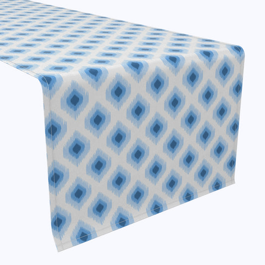 Light Blue Ikat Design Table Runners