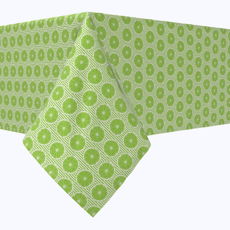 Limes & Green Stripes Cotton Rectangles