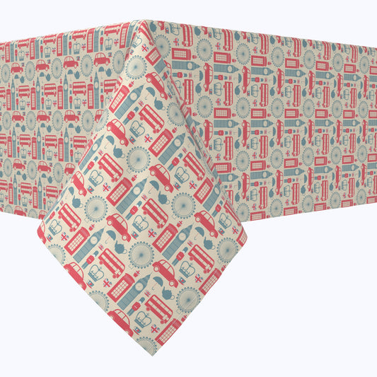 London Calling Cotton Rectangles