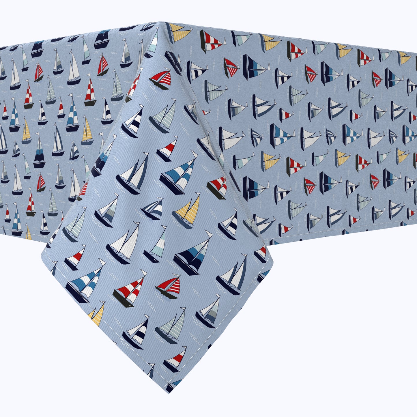 Marine Sailboats Cotton Rectangles