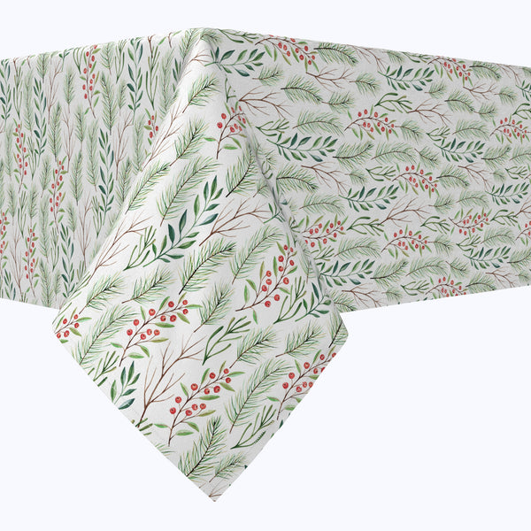 Merry Berries & Branches Cotton Rectangles