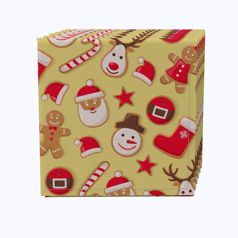 Merry Holiday Cookies Cotton Napkins