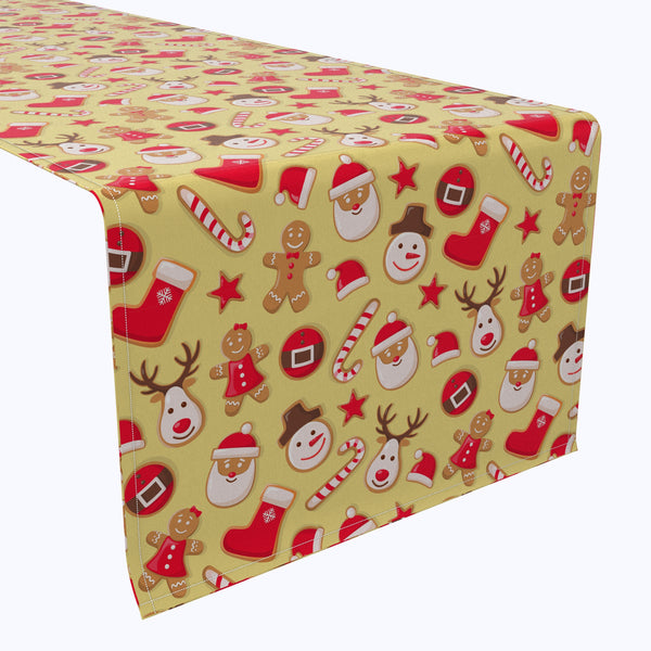 Merry Holiday Cookies Cotton Table Runners