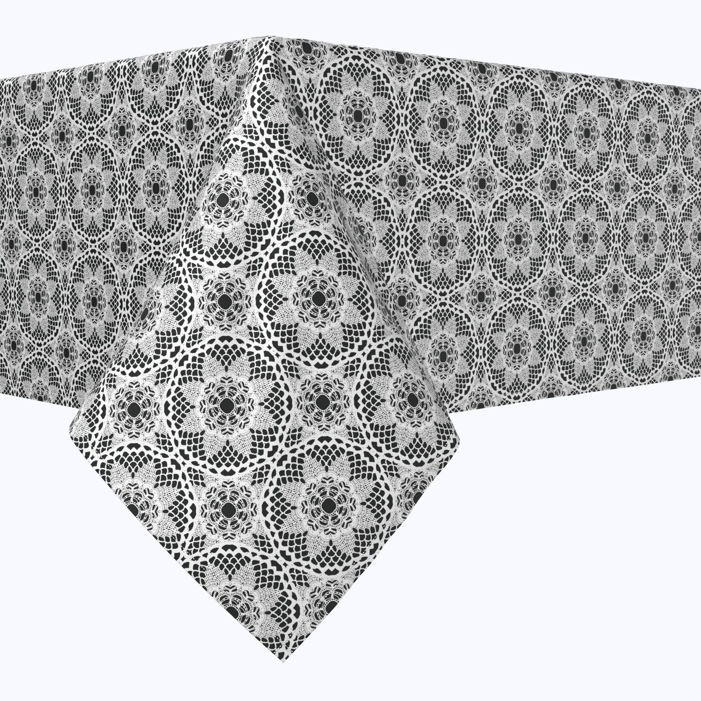 Modern Black & White Lace Squares