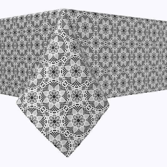 Modern Black & White Lace Squares