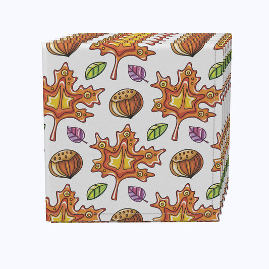 Modern Maple Leaves Napkins