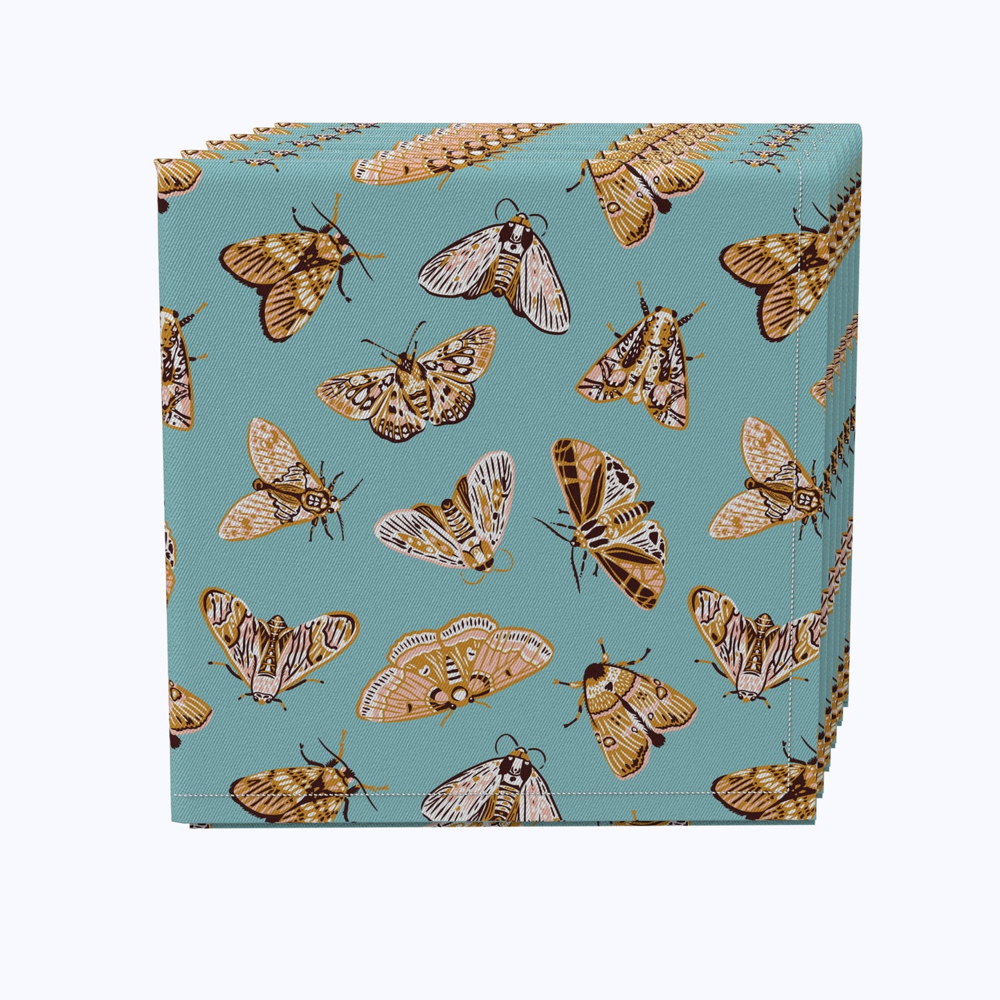 Moths on Blue Background Napkins