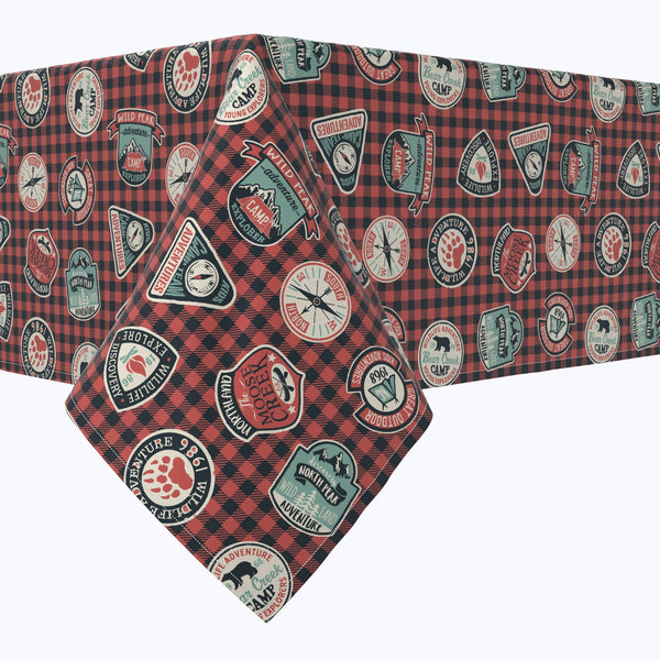 Mountain Explorer Plaid Tablecloths