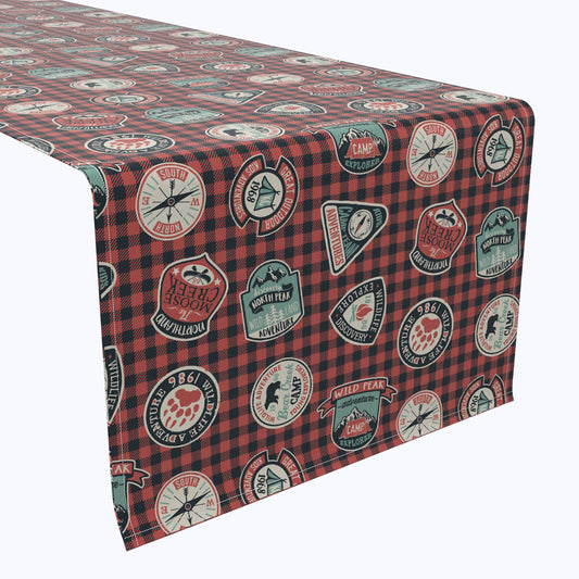 Mountain Explorer Plaid Table Runners