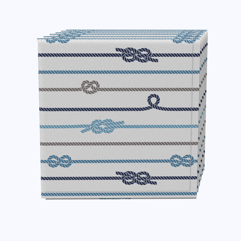 Nautical Rope Knot Stripe Napkins