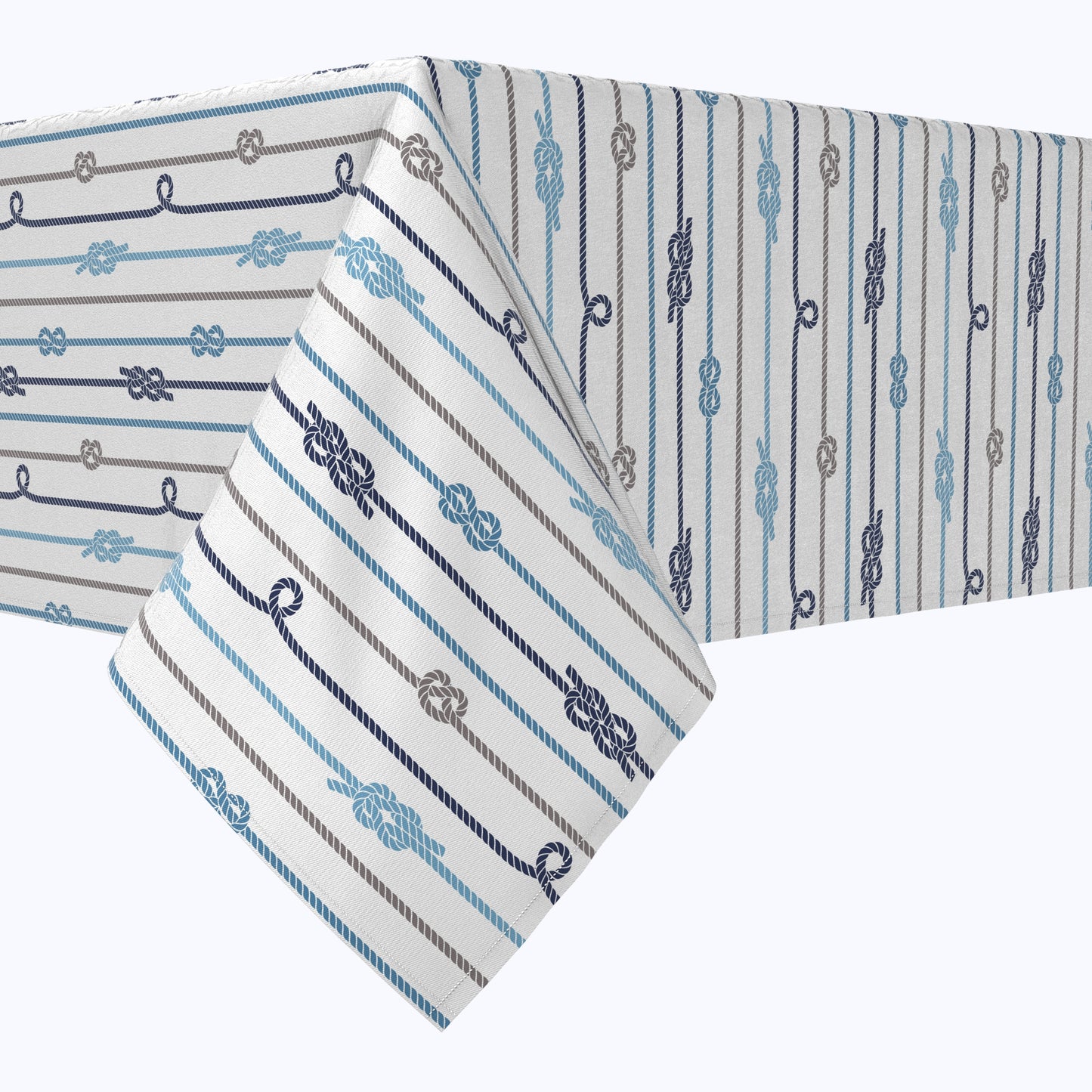 Nautical Rope Knot Stripe Tablecloths