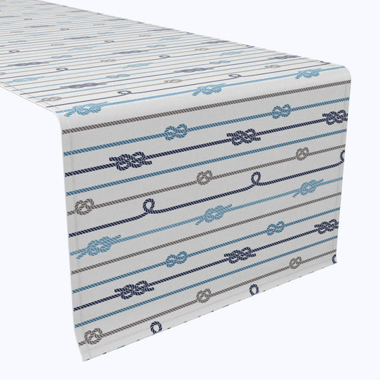 Nautical Rope Knot Stripe Table Runners