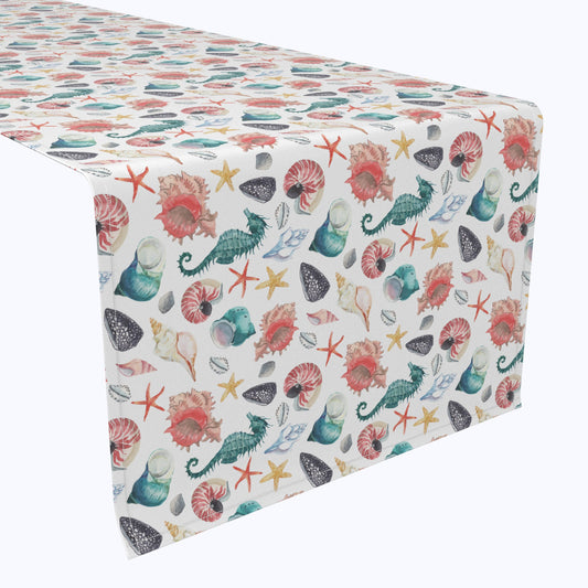 Nautical Shells, Starfish & Seahorses Runners