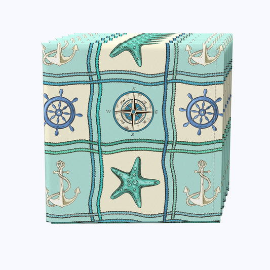 Nautical Patches Compass Napkins