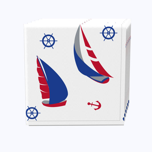 Nautical Sailboats Allover Napkins