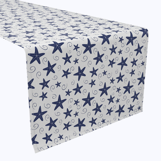 Navy Starfish & Swirls Table Runners