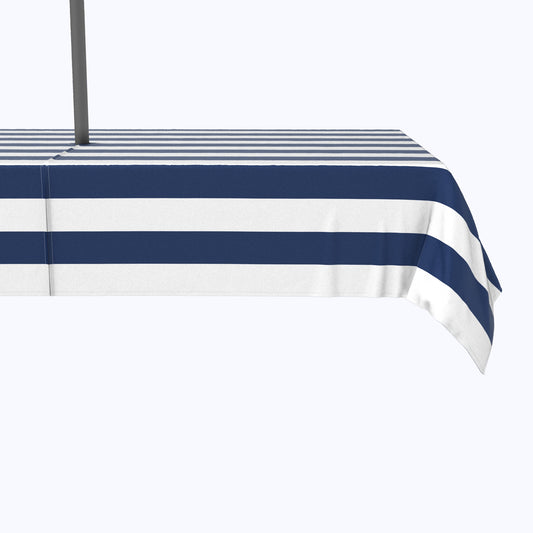Navy & White Cabana Stripe Outdoor Rectangles