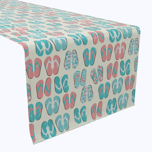 Ocean Beach Flip Flops Table Runners
