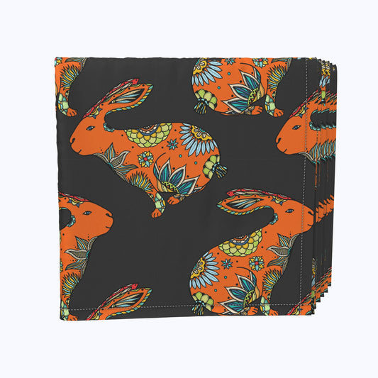 Orange Chill Rabbit Napkins