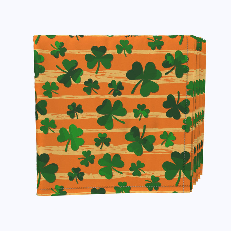 Orange Paint Stroke Celtic Pride Napkins