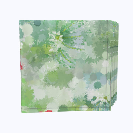 Organic Petal Watercolor Napkins