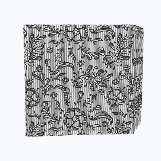 Ornamental Lace Flowers Napkins