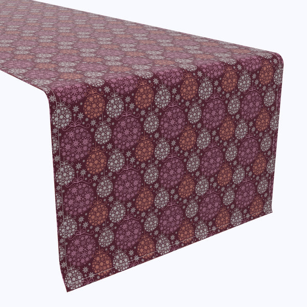 Ornaments of Snowflakes Cotton Table Runners
