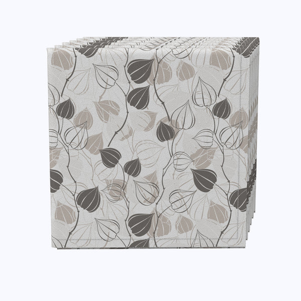 Outlined Abstract Leaves Napkins