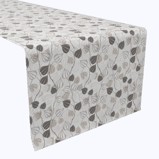 Outlined Abstract Leaves Table Runners