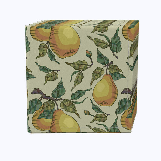 Painted Pear Tree Napkins